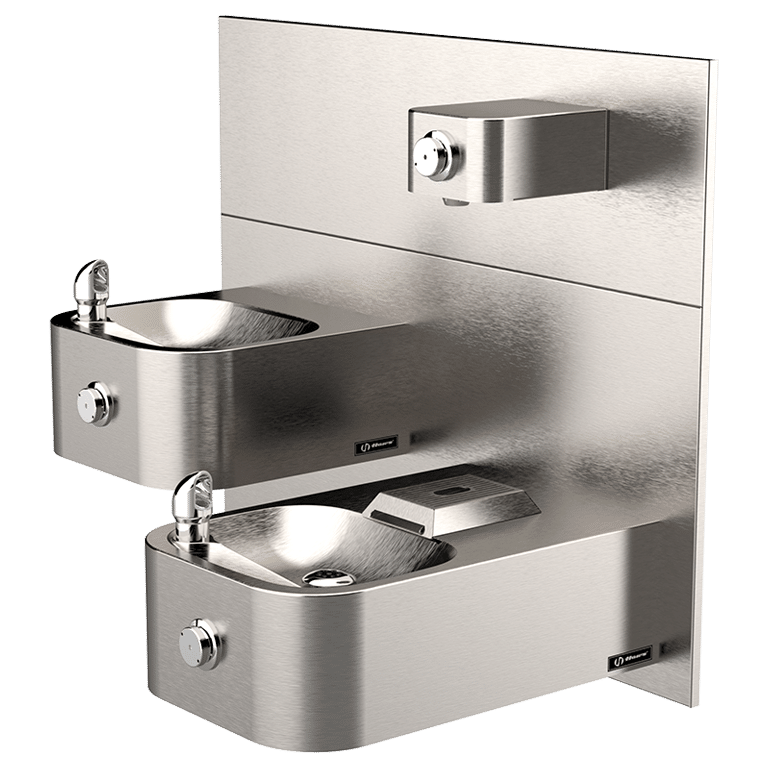 1119.14P | ADA Vandal-Resistant 14 Gauge Dual Fountain and Bottle Filler