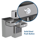 1212SVN | Vandal Resistant Bottle Filling Station and Hi-Lo ADA Drinking Fountain Non-Chilled Non-Filtered