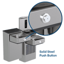 1212SFVN | Vandal Resistant Filtered Bottle Filling Station and Hi-Lo ADA Drinking Fountain Non-Chilled
