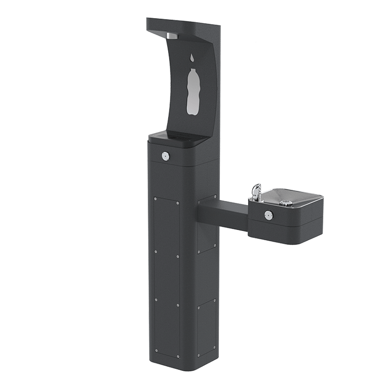 3611 – ADA Vandal-Resistant Outdoor Stainless Steel Bottle Filler and Fountain