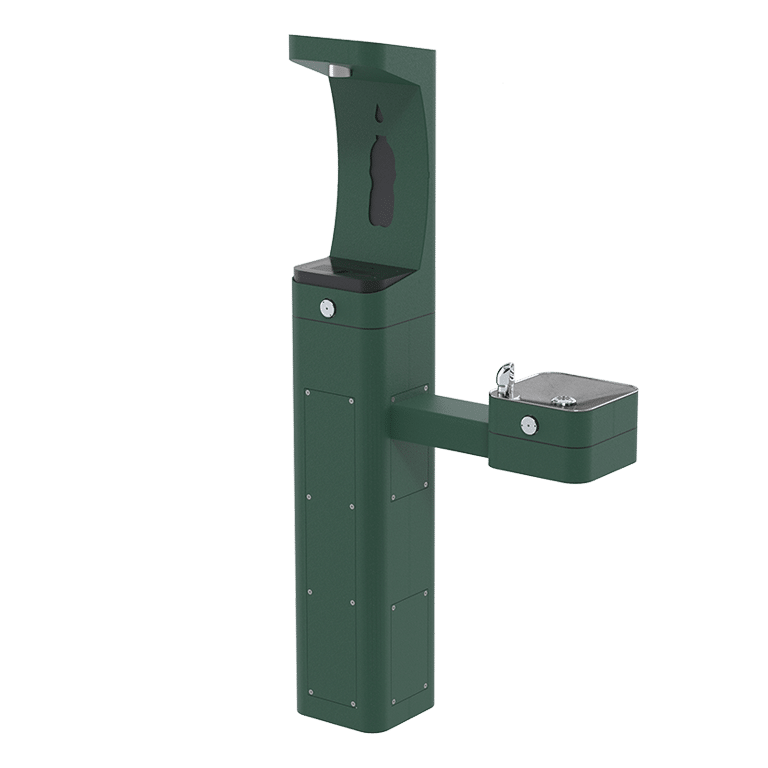 3611 – ADA Vandal-Resistant Outdoor Stainless Steel Bottle Filler and Fountain