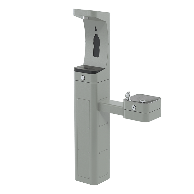 3611 – ADA Vandal-Resistant Outdoor Stainless Steel Bottle Filler and Fountain