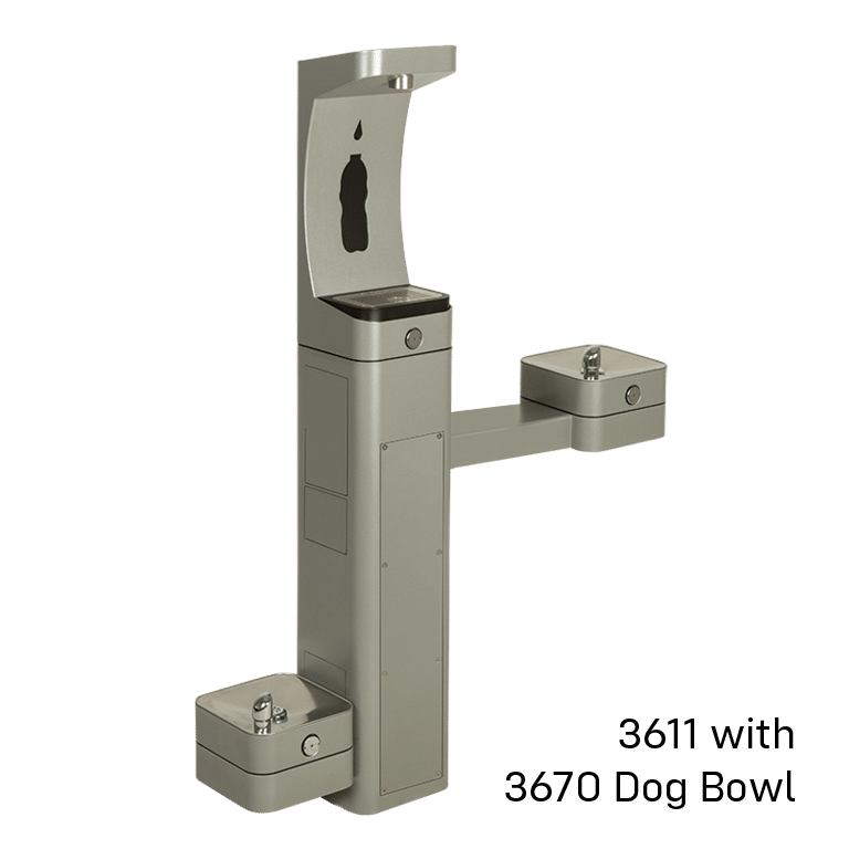 3611 | Outdoor Bottle Filler & Drinking Fountain + Pet Fountain Bundle