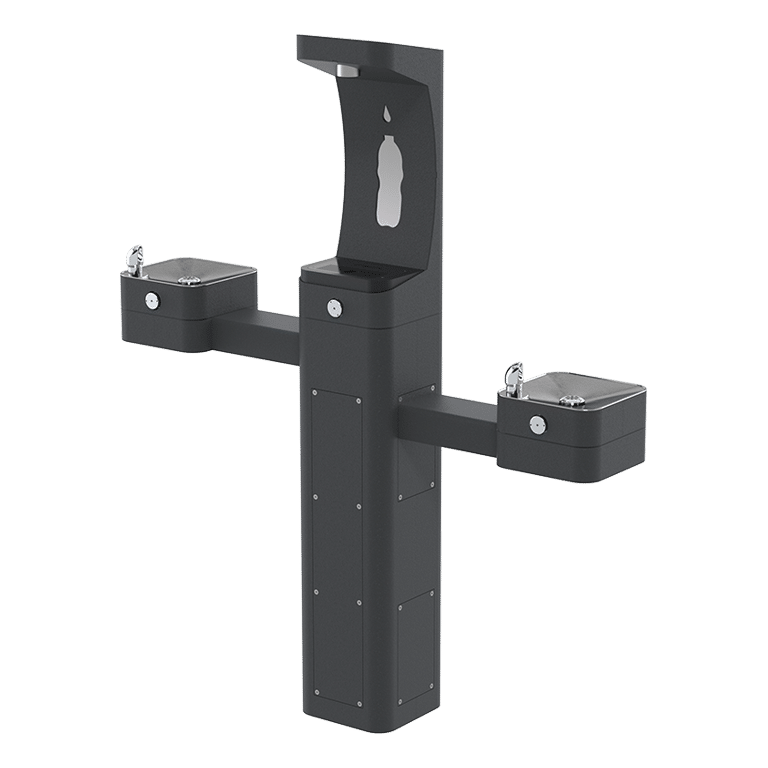 3612 – ADA Vandal-Resistant Outdoor Stainless Steel Bottle Filler and Drinking Fountain