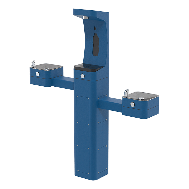 3612f - ADA Vandal-Resistant Outdoor Filtered Bottle Filler and Fountain