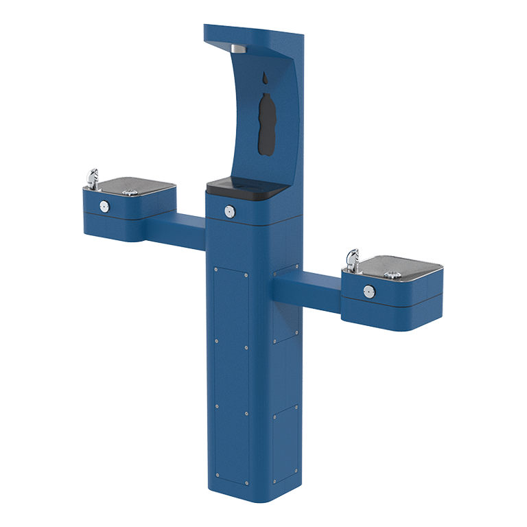 3612 – ADA Vandal-Resistant Outdoor Stainless Steel Bottle Filler and Drinking Fountain