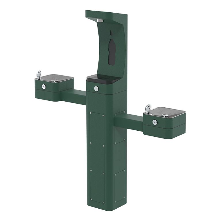 3612f - ADA Vandal-Resistant Outdoor Filtered Bottle Filler and Fountain
