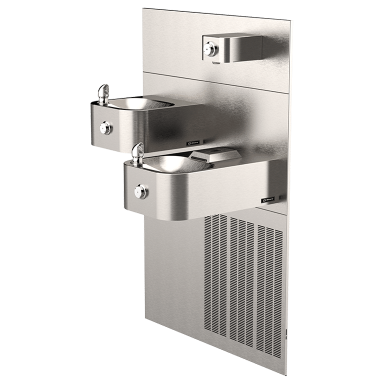 1119.8P | ADA Vandal-Resistant Chilled Dual Drinking Fountain And Bottle Filler