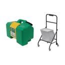 Haws® Portable Eyewash Bundle — Model 7501 Eyewash + Model 9007 Cart with Tank