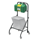Haws® Portable Eyewash Bundle — Model 7501 Eyewash + Model 9007 Cart with Tank