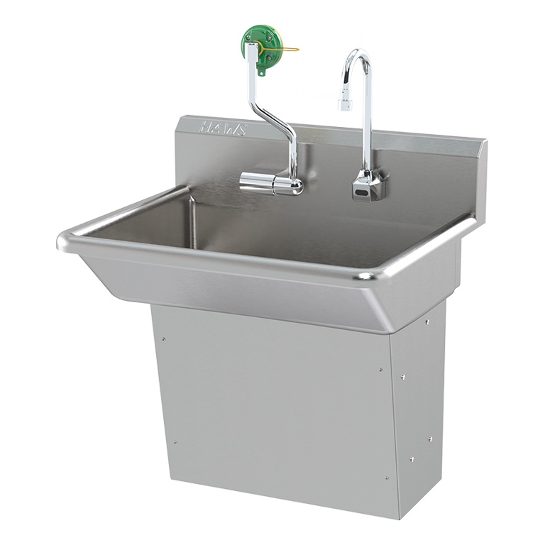 Eye Wash Sink Station With AXION Eye/Face Wash + 6776 | MOUNTING PLATE FOR HAND WASH SINK