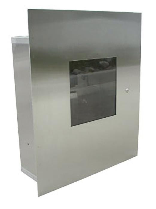 Haws 9205.REC recessed mounted 18-gauge stainless steel cabinet